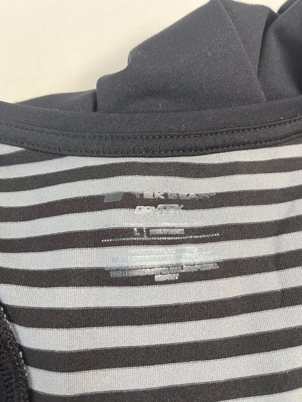 Tek Gear DryTek racerback tank top, black and grey, womens size L - Picture 9 of 9